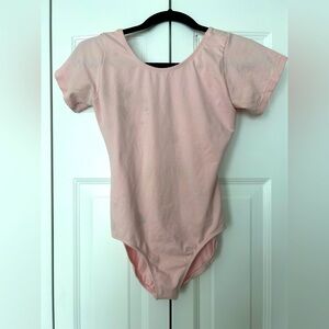 Eurotard Girl’s Sz XL Light Pink Cotton Blend Ballet/Gymnastics Leotard